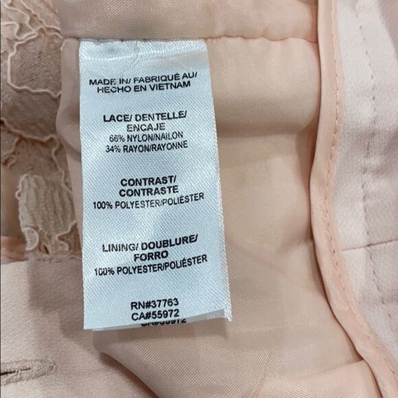 Laundry Size 12 ( L ) Lace Blush Lightweight Dress Shorts  Peach Light Pink - Picture 4 of 8